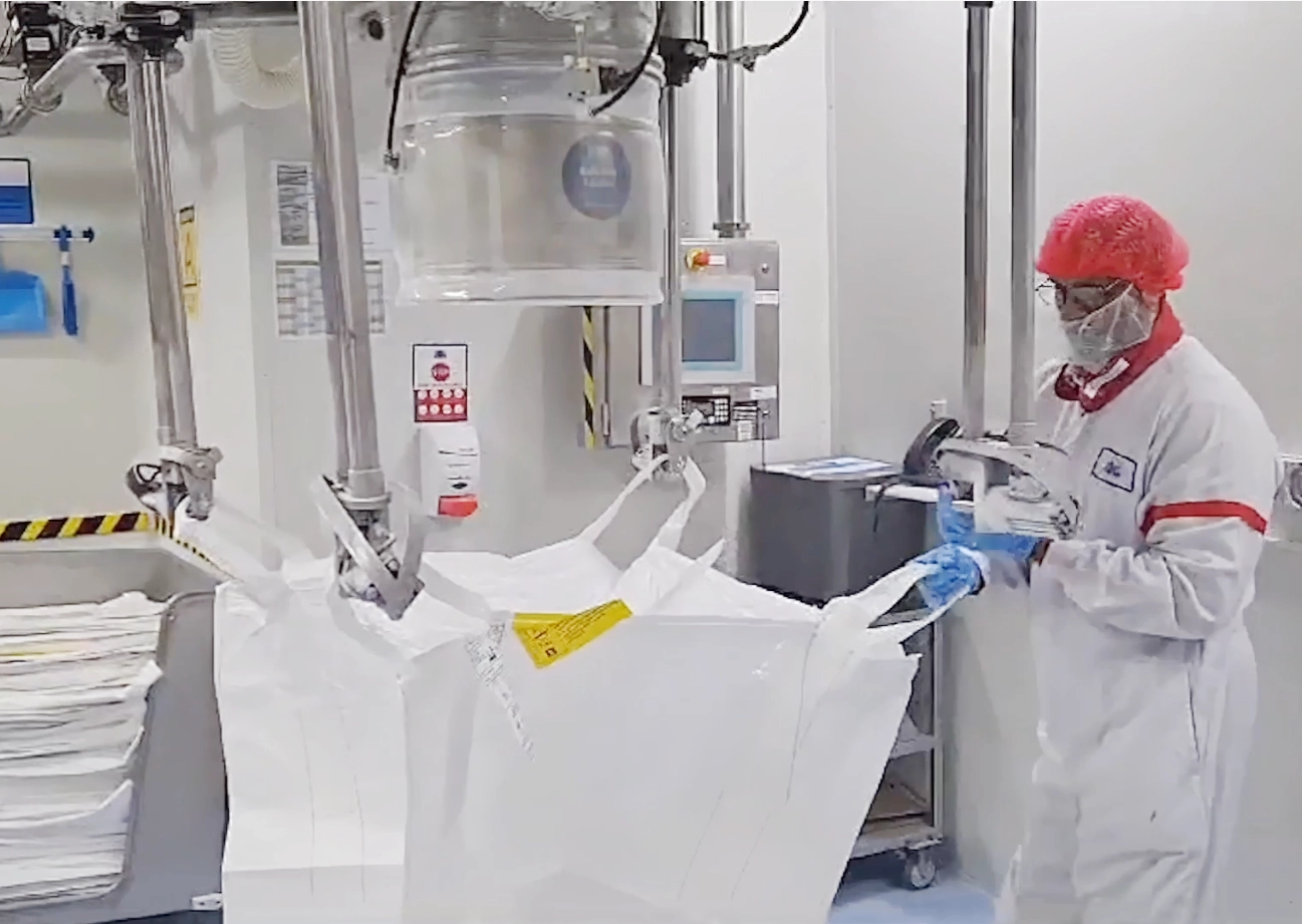 BFM Bulk Bag Loader is safer and cleaner than clamped loaders